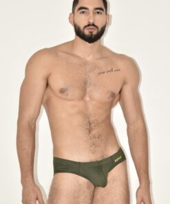 Brief realce verde militar Battysta