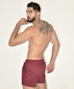 Short casual color vino Battysta