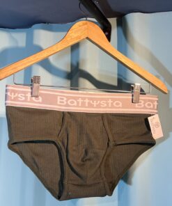 Brief clásico canguro verde militar algodón rib Battysta – Resistencia y comodidad en cada movimiento