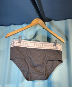 Brief clásico canguro gris oscuro algodón rib Battysta – Estilo clásico con frescura natural