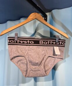 Brief clásico canguro gris claro algodón rib Battysta – Neutralidad y confort para tu día a día