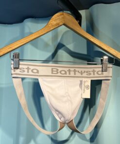 Jockstrap clásico algodón Rib blanco Battysta – Pureza, confort y soporte total